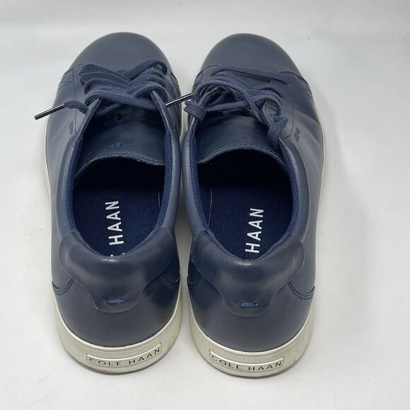 Cole Haan Nantucket 2.0 Mens 11 M Blue Leather Casual Lace Up Classic Sneakers - Picture 11 of 16